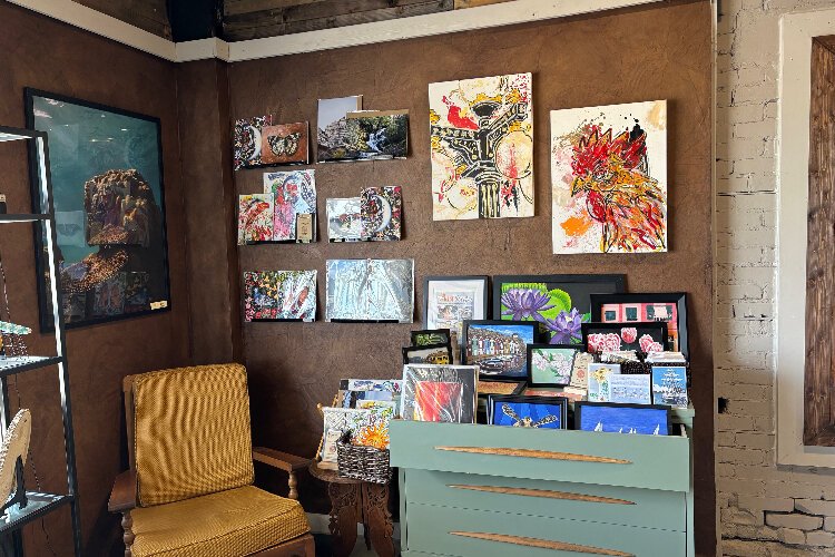 Several Tampa Bay artists have paintings for sale at Orange Blossom Trading Co. 