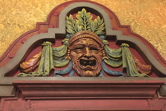 Ornate detail at Tampa Theatre gets a facelift.