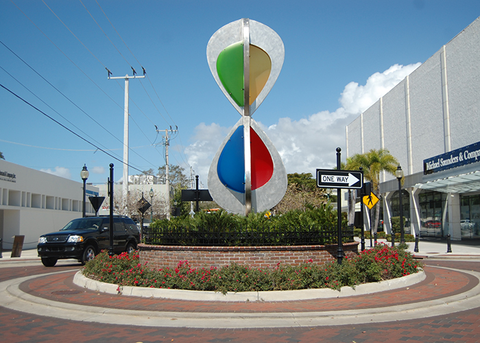 "Embracing Our Differences" by S. Blessing Hancock is at Orange Avenue and Main Street in Sarasota.