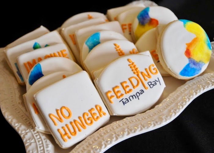 Special cookies made for Feeding Tampa Bay event.