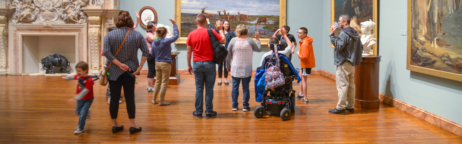 Families from Easter Seals at The Ringling's Where Everyone Belongs (WEB) program.