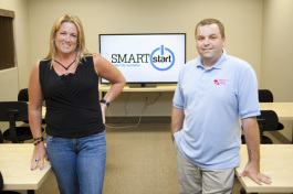 Kristin Pelletier and Ken Buzzie are SmartStart clients. - Julie Branaman