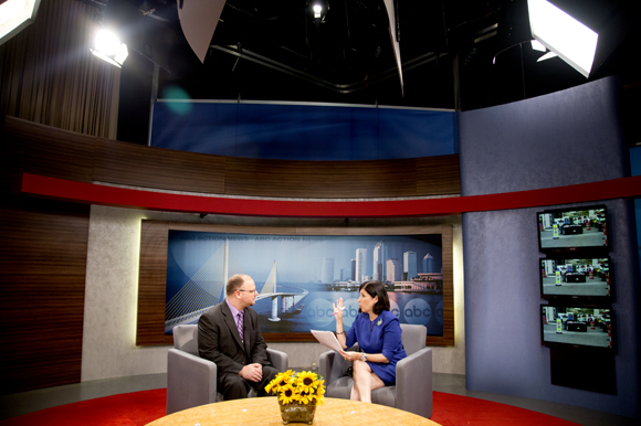Positively Tampa Bay host Lissette Campos interviews Scott Richman. 