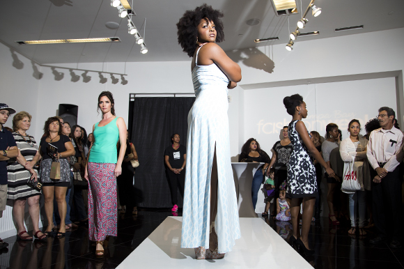 Cerulean Blu by Desiree Noisette is featured during Tampa Bay Fashion Week