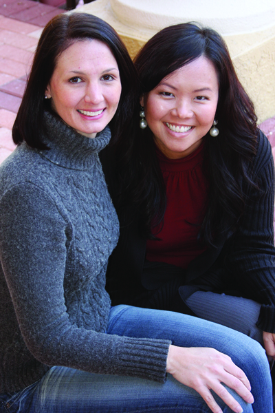 Author Phuong Nguyen, at right, with her friend of more than 30 years, Amanda Hay LoPresti.