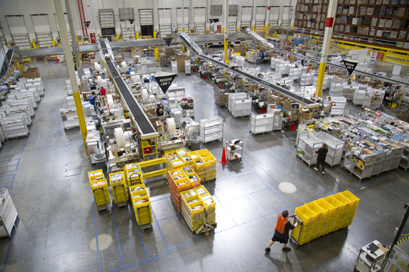 Ruskin's Amazon fulfillment center is a 1.1 million square foot facility. 