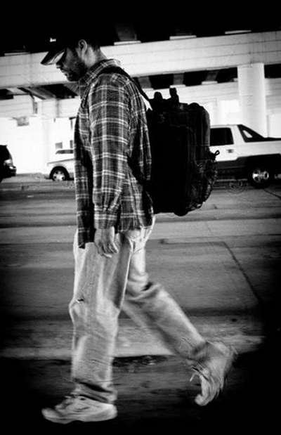 Leo Villanueva went undercover as a homeless person for four days in the summer of 2009, to learn more about their plight.