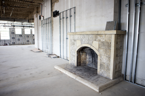 The original fireplace will be preserved. 