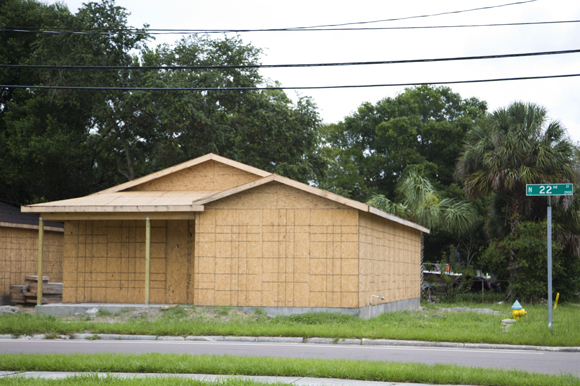 Scott Shimberg Homes construction in East Tampa. 