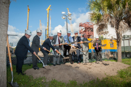 Officails were on the site Oct. 21, 2016, for an official ceremonial groundbreaking of Channel Club and a downtown Publix on East Madison Street.