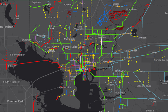Interactive Bicycle Suitability Map.
