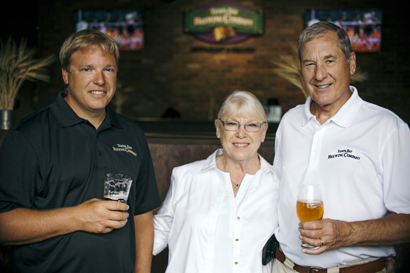 (L-R) David, Vicki, and John Doble of Tampa Bay Brewing Company