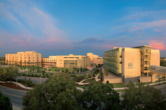 Panoramic of the Moffitt Cancer Center Magnolia Campus in Tampa.