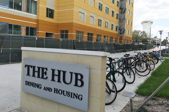 The Hub is at the center of a new village-concept space on the USF Tampa campus.