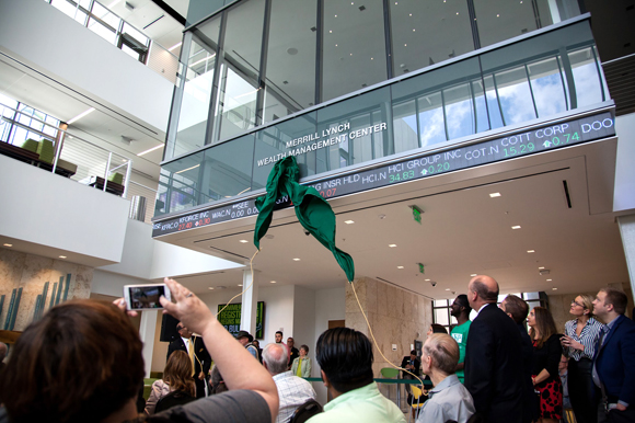 The unveiling of the Merrill Lynch Wealth Management Center at USFSP.