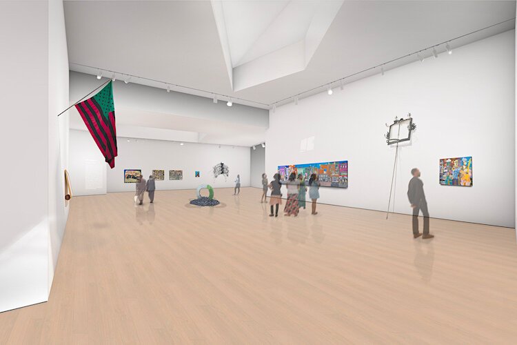 Artist's rendering of future Woodson Museum gallery.