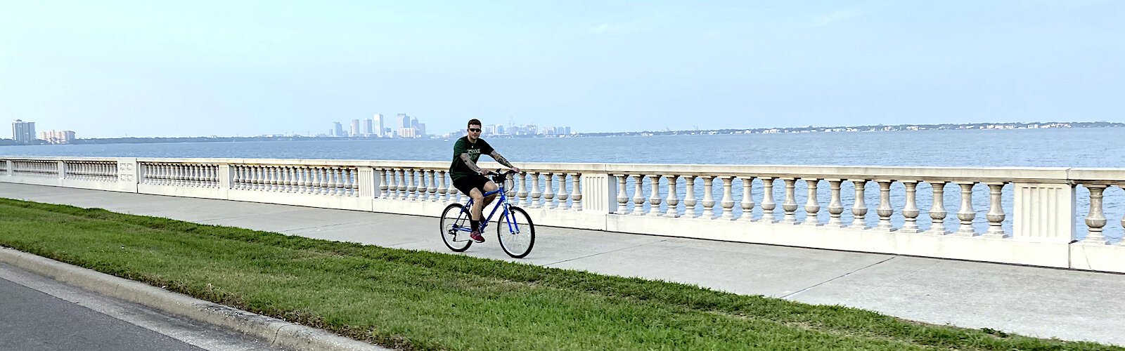 Daily visits along the waterfront in Tampa Bay help keep the coronavirus experience tolerable. 
