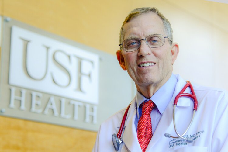 Dr. John Sinnott, Chairman of the Department of Internal Medicine at the USF Health Morsani College of Medicine and chief epidemiologist for Tampa General Hospital.