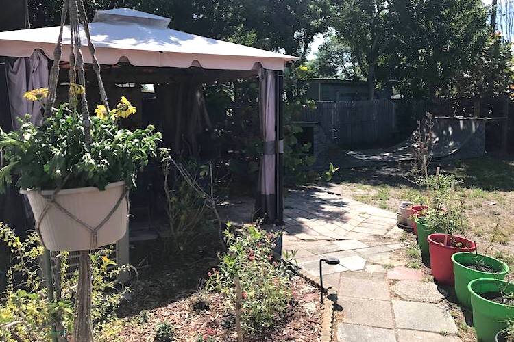 Heather Foster has turned her back yard into a garden.