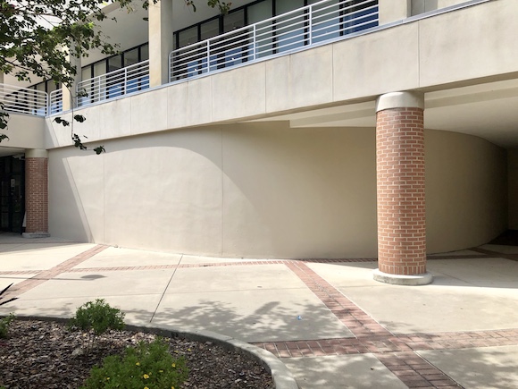 Site of a mural to be painted at HCC Dale Mabry campus.