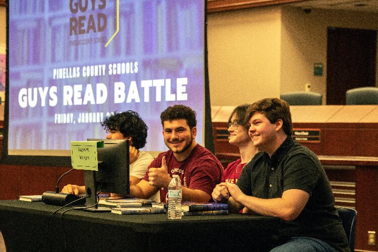 The popularity of the Boys Read Book Battle led Pinellas County Schools to launch a Guys Read Book Battle for high school students during the 2023-24 school year.