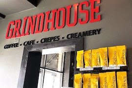 Grindhouse coffee shop in downtown Clearwater.