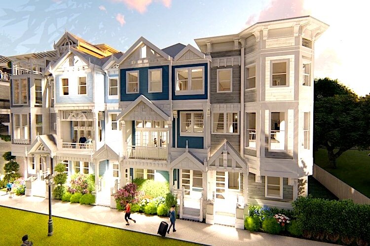 The proposed townhomes are designed to appeal to people looking for an urban lifestyle in a walkable neighborhood.