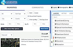 City of Clearwater's new enhanced web tools give easy access to property information.