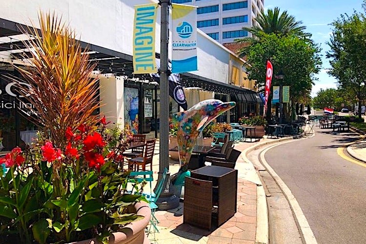Restaurants are beginning to reopen in downtown Clearwater with COVID-19 guidelines.