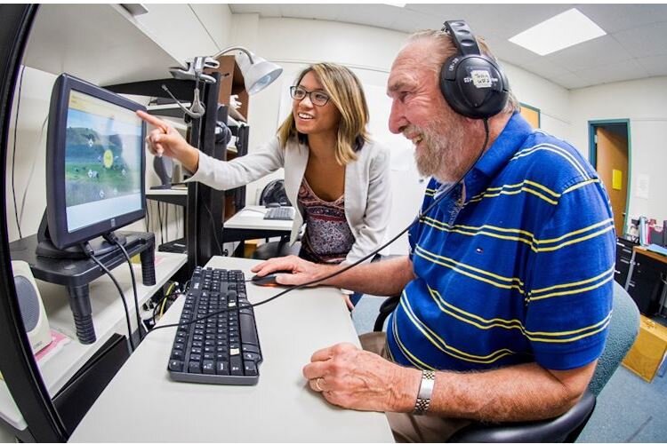 Volunteers undergo brain training with researchers studying dementia.