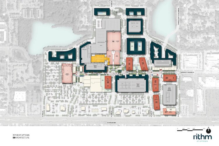 RITHM at Uptown master plan map.