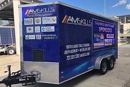 The AmSkills mobile unit takes manufacturing job training around Tampa Bay.