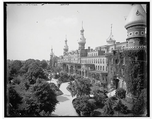Built by railroad magnate Henry Plant, the opulent Tampa Bay Hotel was not built with Floridians in mind but for the “leisure class” of the Gilded Age.