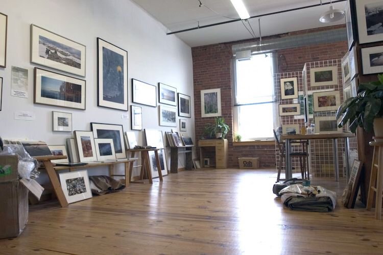 An example of a studio at the Tilsber Artists' Cooperative in St. Paul, MN.