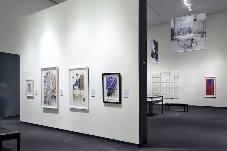 Installation view, Marks Made: Prints by American Women Artists, 1960s to the Present, an exhibition curated by Katherine Pill in 2015.