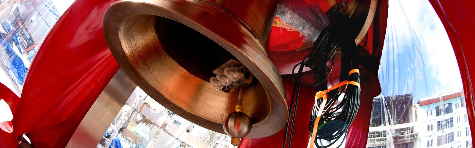 This hand-crafted bronze bell is one of 63 bells in the new Ars Sonora musical structure that will reflect the University of Tampa’s mission and values. Ars Sonora means Art of Sound in Latin; a registered trademark of Paccard Bell Foundry in France.
