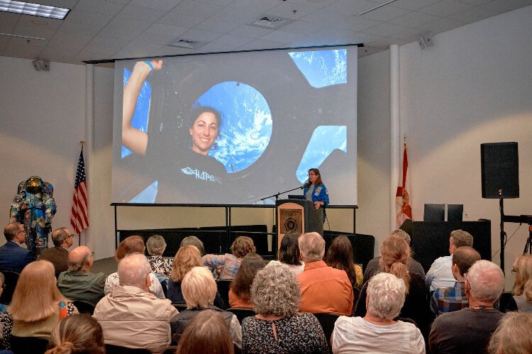St. Petersburg College's Leepa-Rattner Museum of Art presented a talk from hometown astronaut and alumnus Nicole Stott on the connection between art and space.