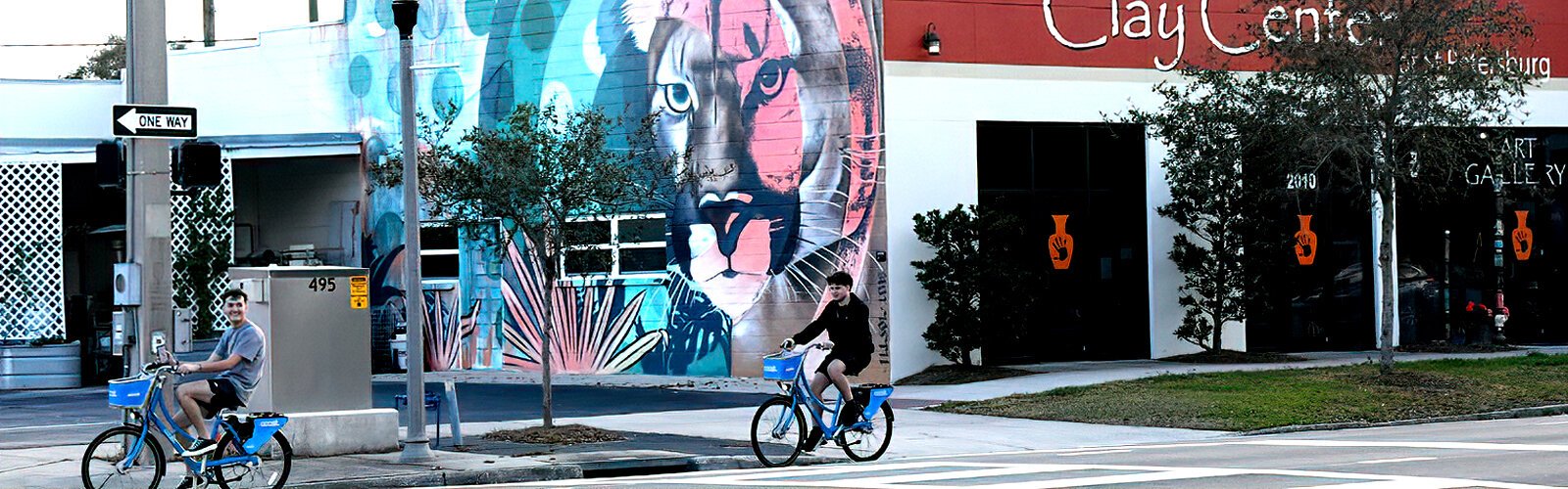 Whether biking, scooting, walking or riding the trolley or SunRunner, it’s easy to get around the Grand Central District, where murals are seemingly everywhere.