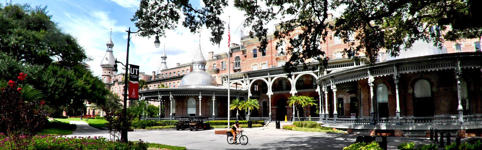 Plant Hall, the 19th century building on the University of Tampa campus housing the Henry B. Plant Museum, is the former Tampa Bay Hotel and a designated National Historic Landmark.