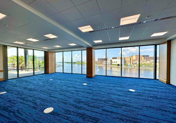 The Tampa Convention Center expansion added 18 meeting rooms overlooking the Hillsborough River. "It's a beautiful view," says Kirstin Albert, the communications coordinator for the convention center.