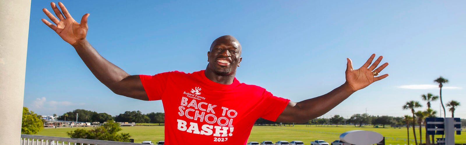 WWE Superstar Titus O'Neil/Thaddeus Bullard's Bullard Family Foundation Back to School Bash provided thousands of families with backpacks filled with school supplies, medical and dental services, haircuts and connections to nonprofit services.