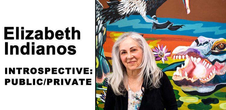 A career retrospective of Tarpon Springs-based Elizabeth Indianos is on display at the Tarpon Springs Cultural Center.