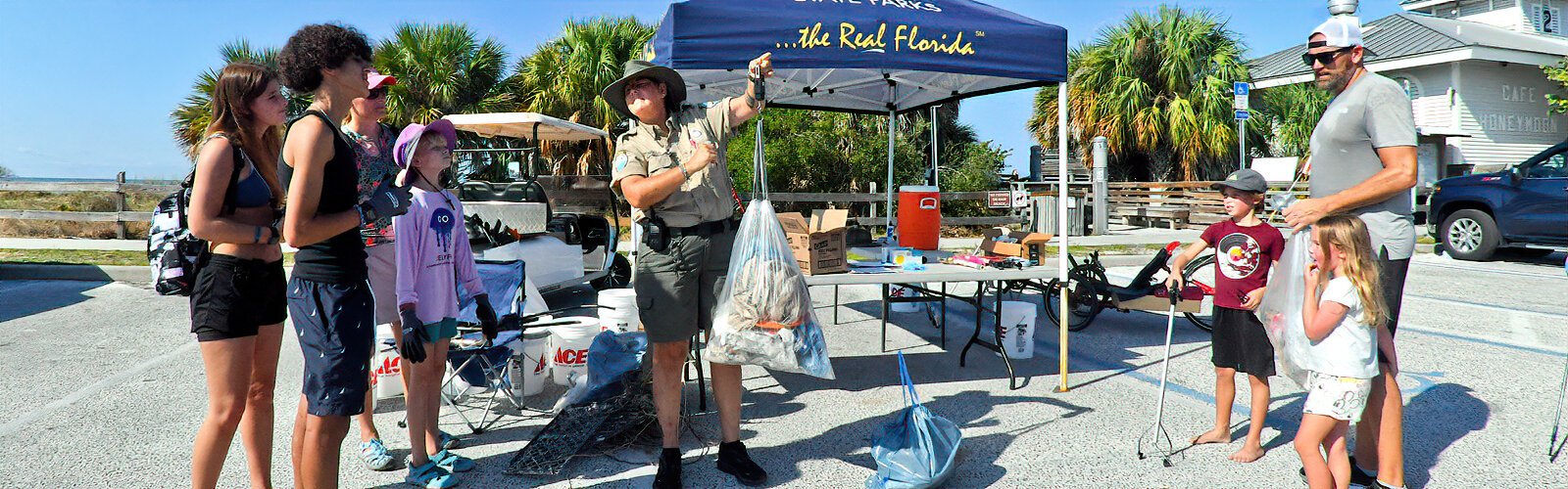 Coordinated by park services specialist Beth Reynolds, the International Coastal Cleanup inspired 57 volunteers to show up on September 16th and remove a total of 156 pounds of trash from the beaches of Honeymoon Island in less than three hours.