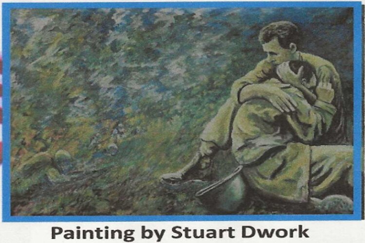 The annual Star-Spangled Art Exhibit spotlights artwork by veterans like this painting by Stuart Dwork.