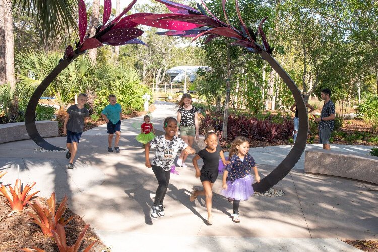 The Florida Botanical Gardens' new Majeed Discovery Garden is a place where children can get outside and play and get hands-on education on plants, horticulture and sustainability.
