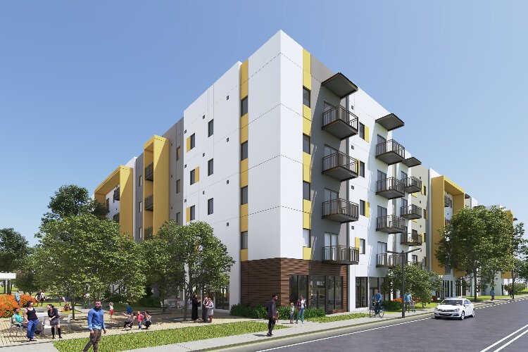 The second phase of Canopy at West River will add 188 apartments of affordable and workforce housing across two buildings.