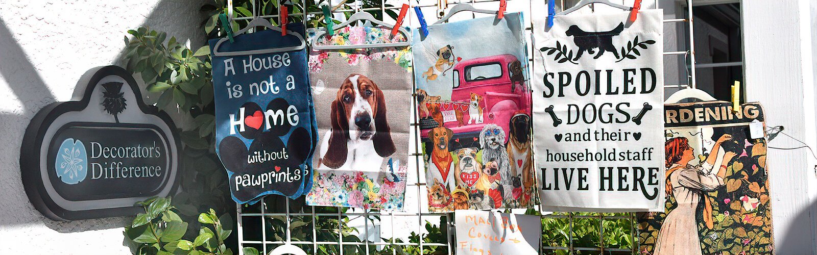 More dog-related items are for sale at the Decorator’s Difference home accessories shop.