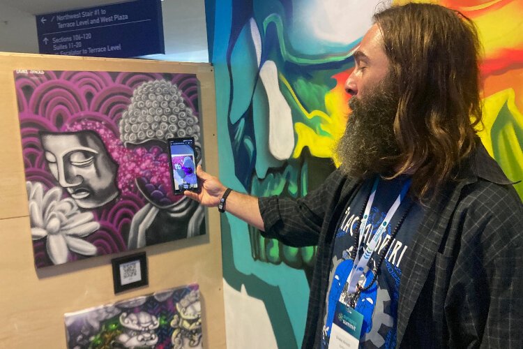 Artist and muralist Drake Arnold demonstrates how augmented reality brings his art to life.