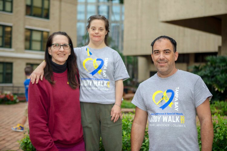 Catherine Bosky, daughter, Jennifer, and son, Bryan, joined special needs families and advocates as the City of Tampa recognized World Down Syndrome Day on March 21st.