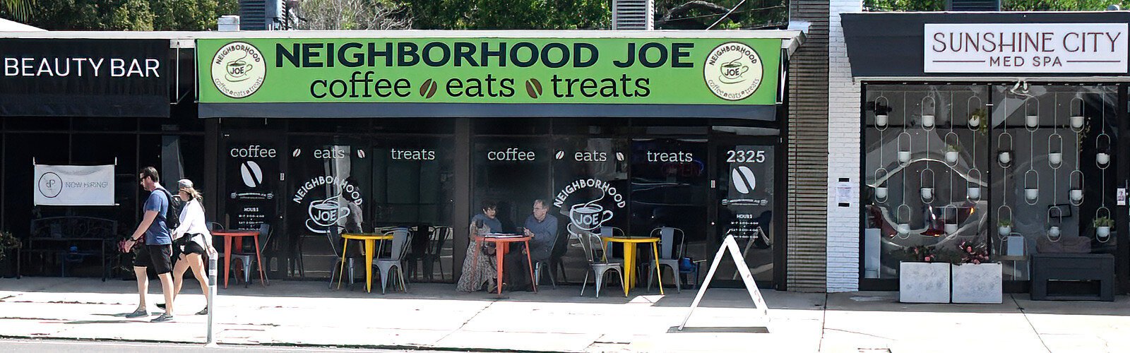  In the MLK corridor, Neighborhood Joe is a popular spot for a great cup of coffee and good eats and treats.